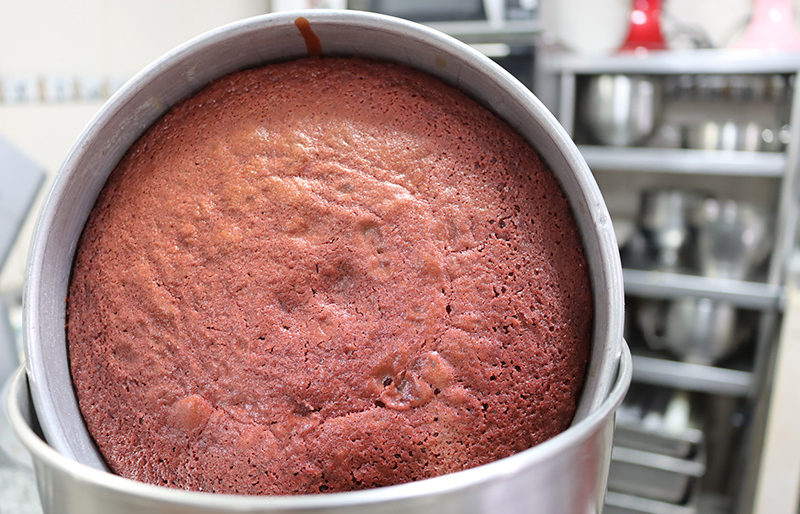 Bizcocho recien salido del horno