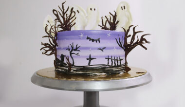 pastel Red Cake Velvet para Halloween