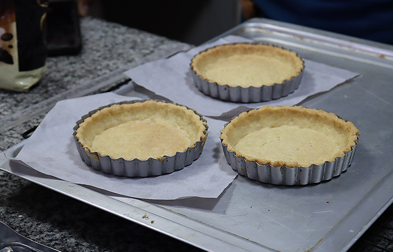 Tartas recien horneadas